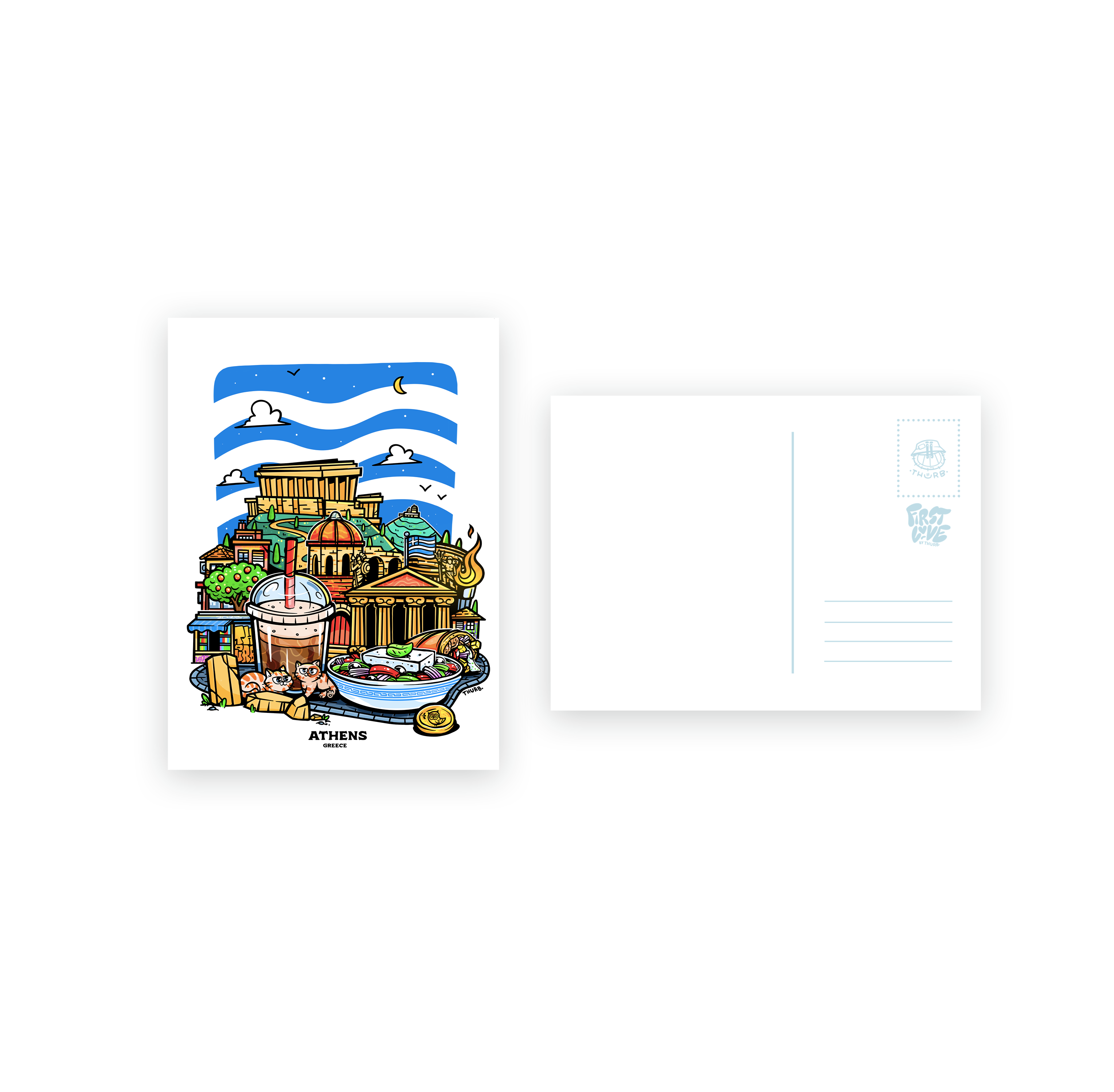 CARTE POSTALE - ATHÈNES