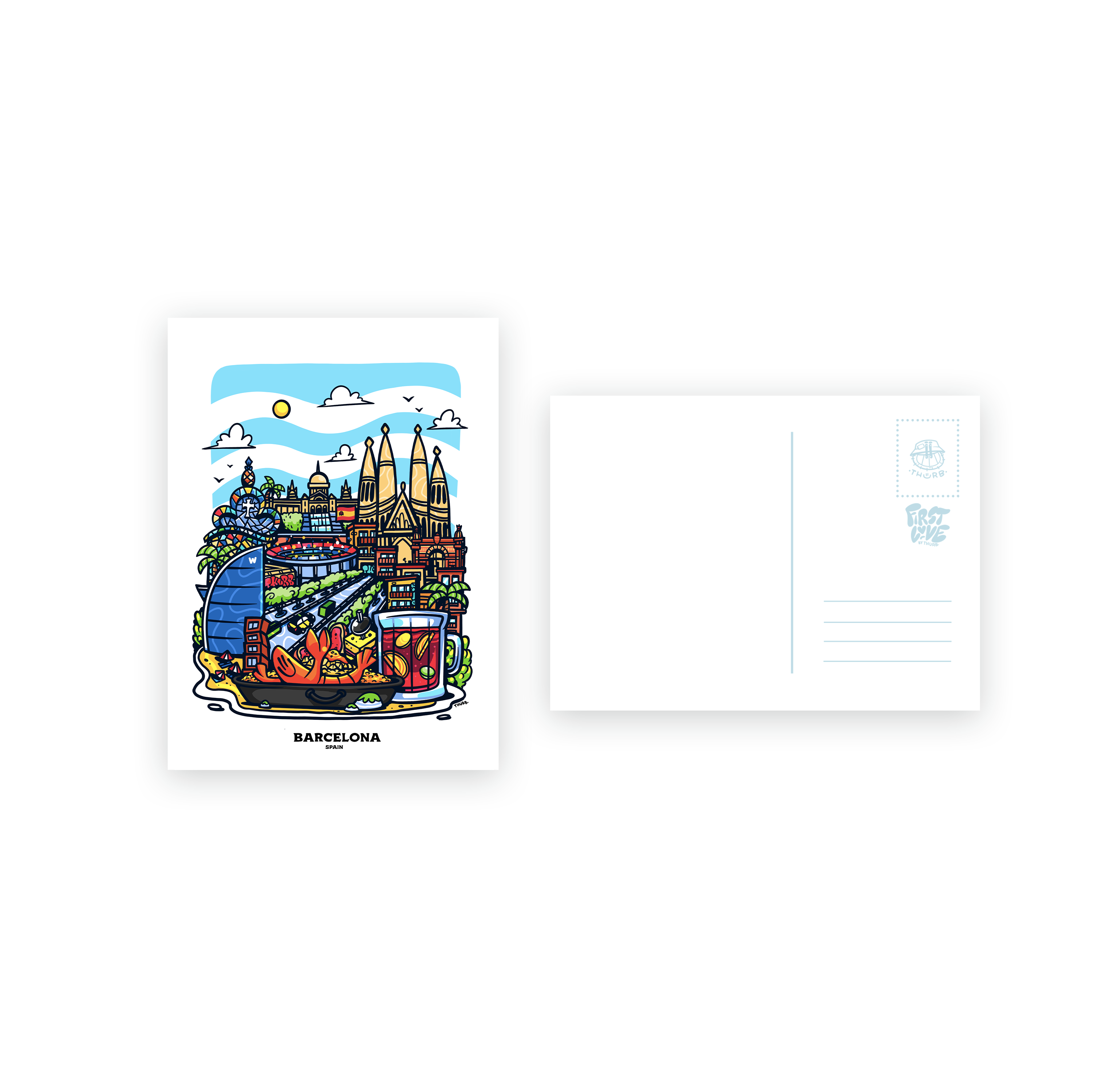 CARTE POSTALE - BARCELONE