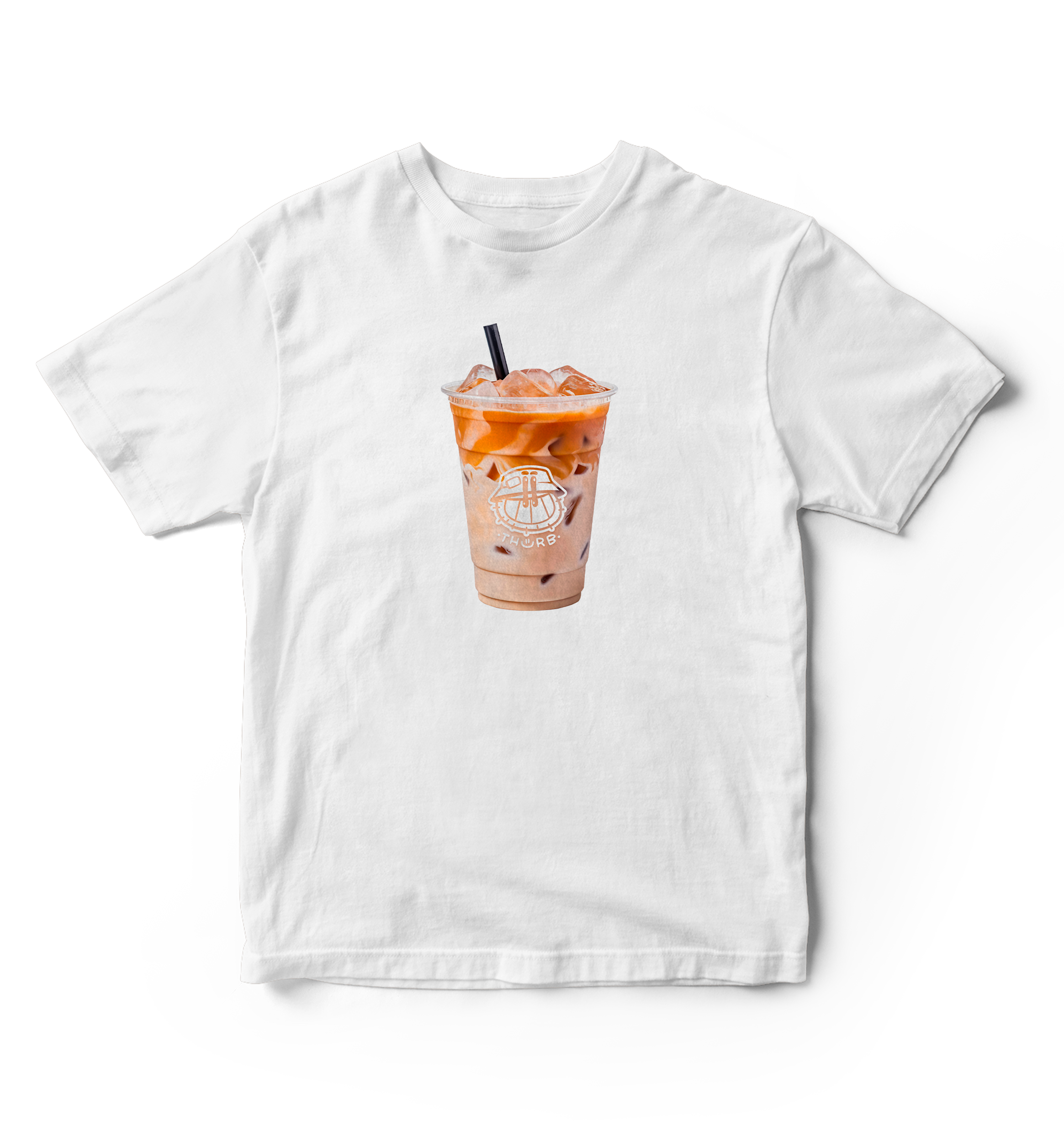 T-shirt coton bio - "iced latte please"