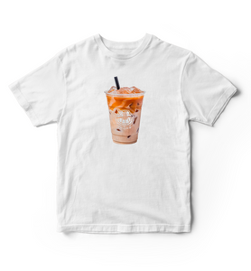 T-shirt coton bio - "iced latte please"