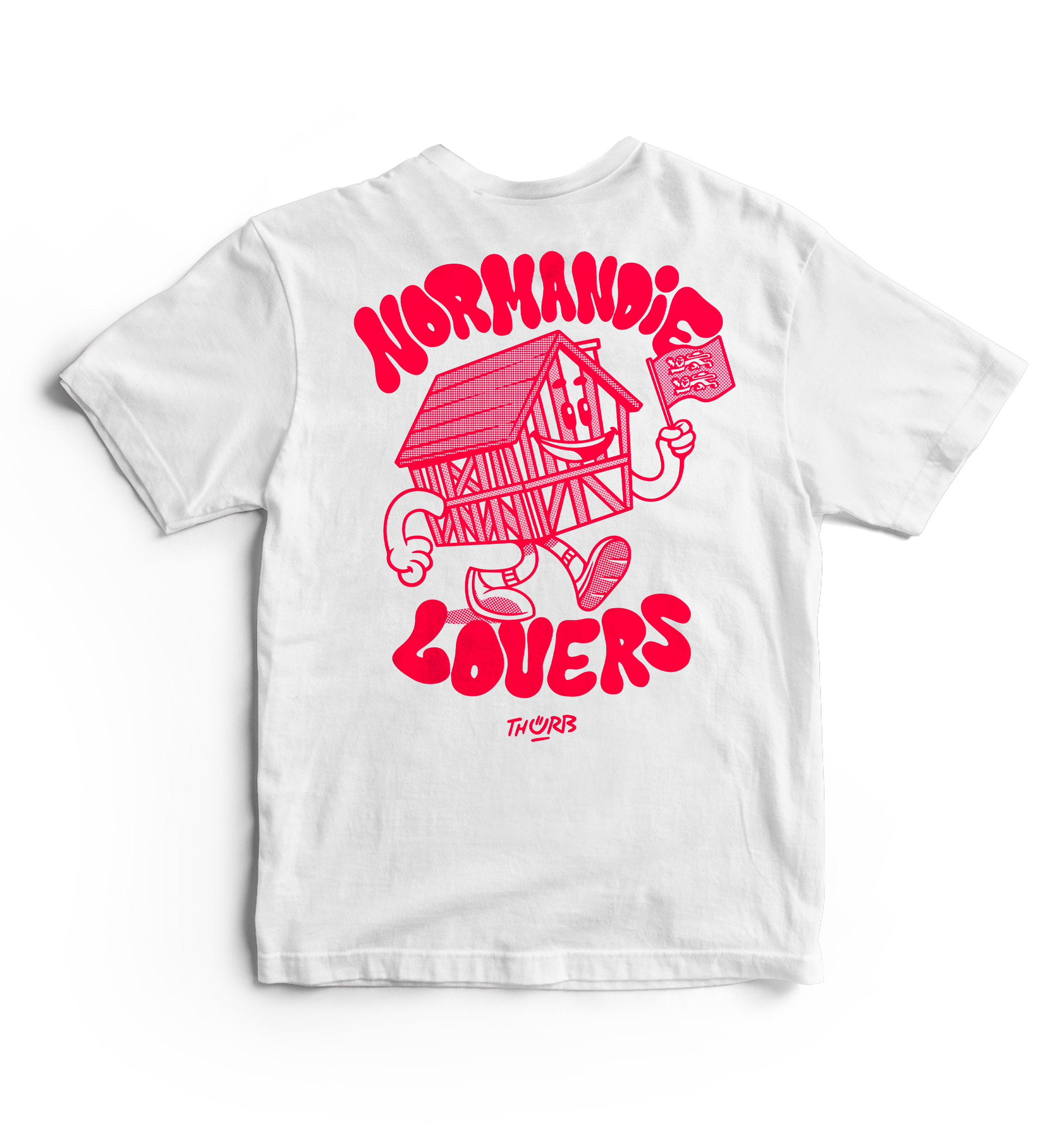 T-shirt coton bio - Normandie Lovers ROUGE