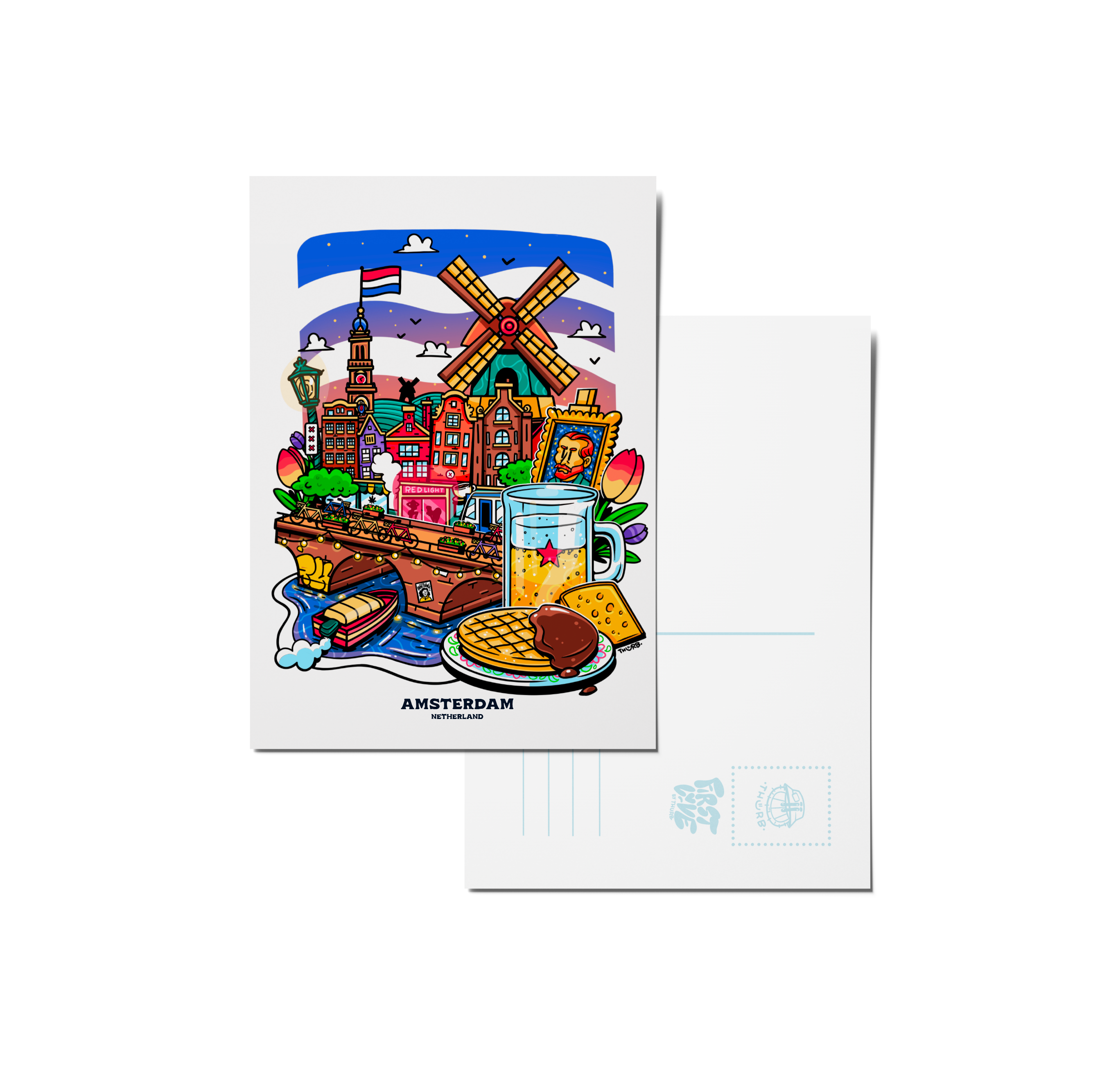 CARTE POSTALE - AMSTERDAM