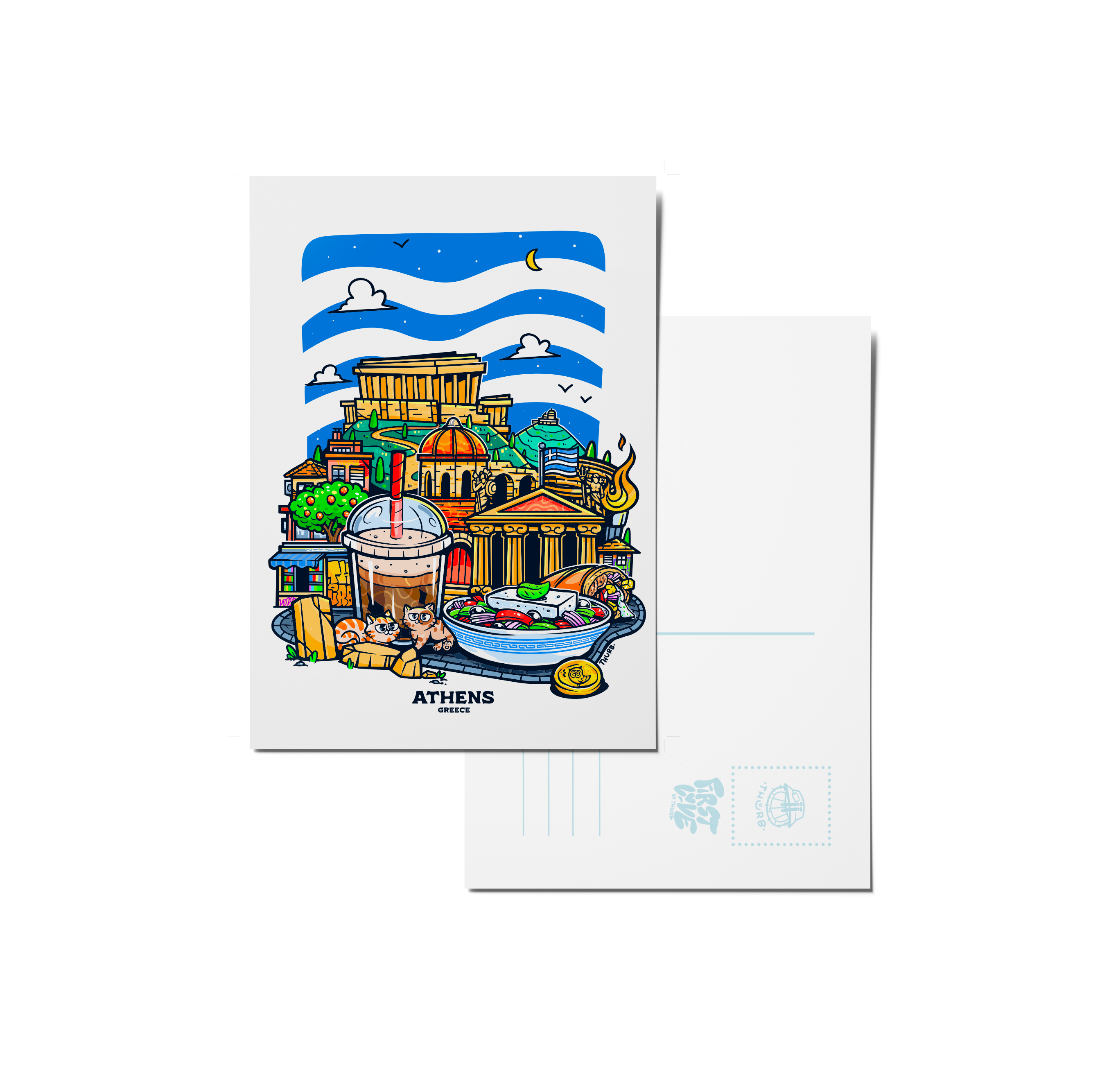 CARTE POSTALE - ATHÈNES