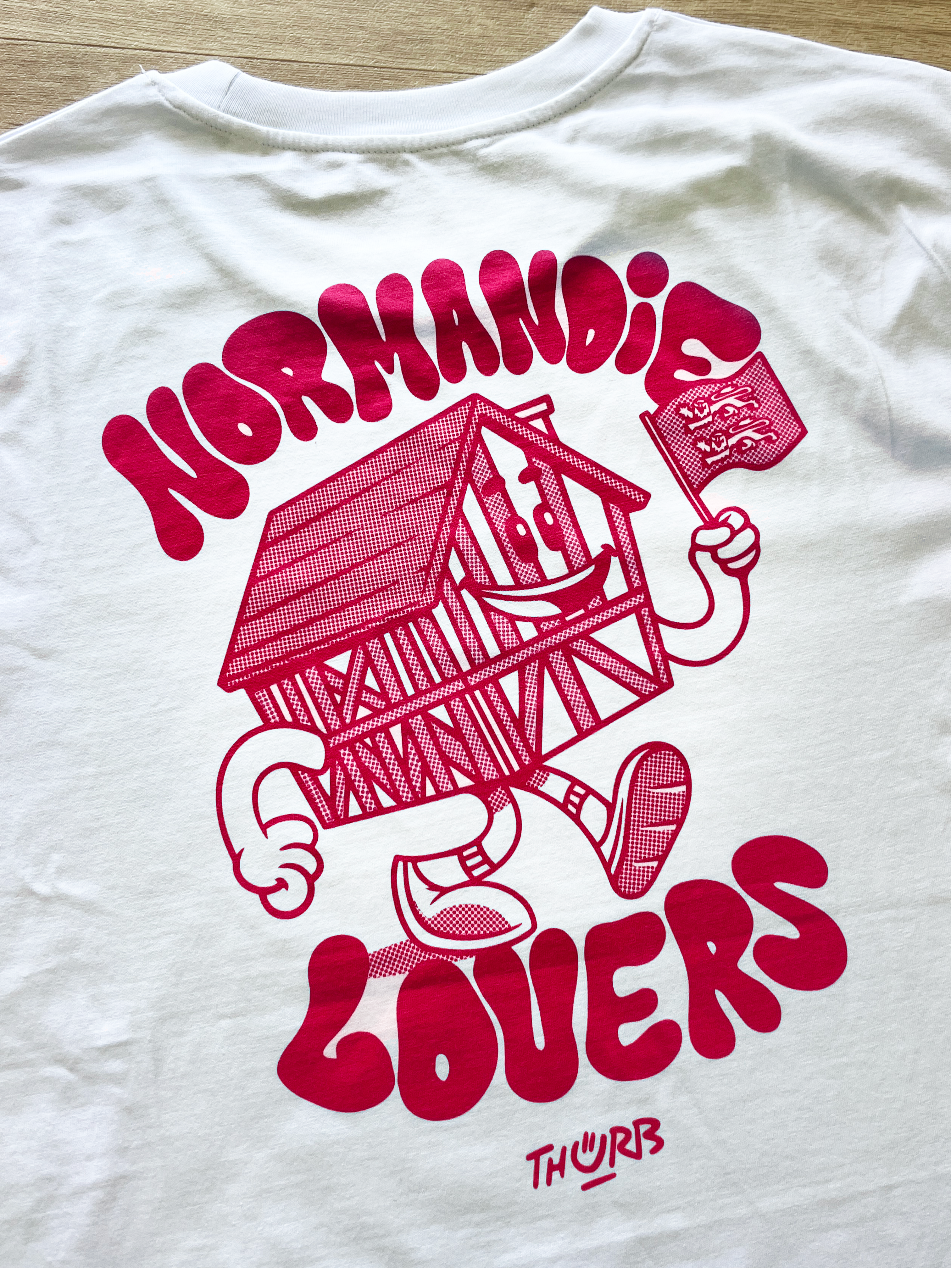 T-shirt coton bio - Normandie Lovers ROUGE