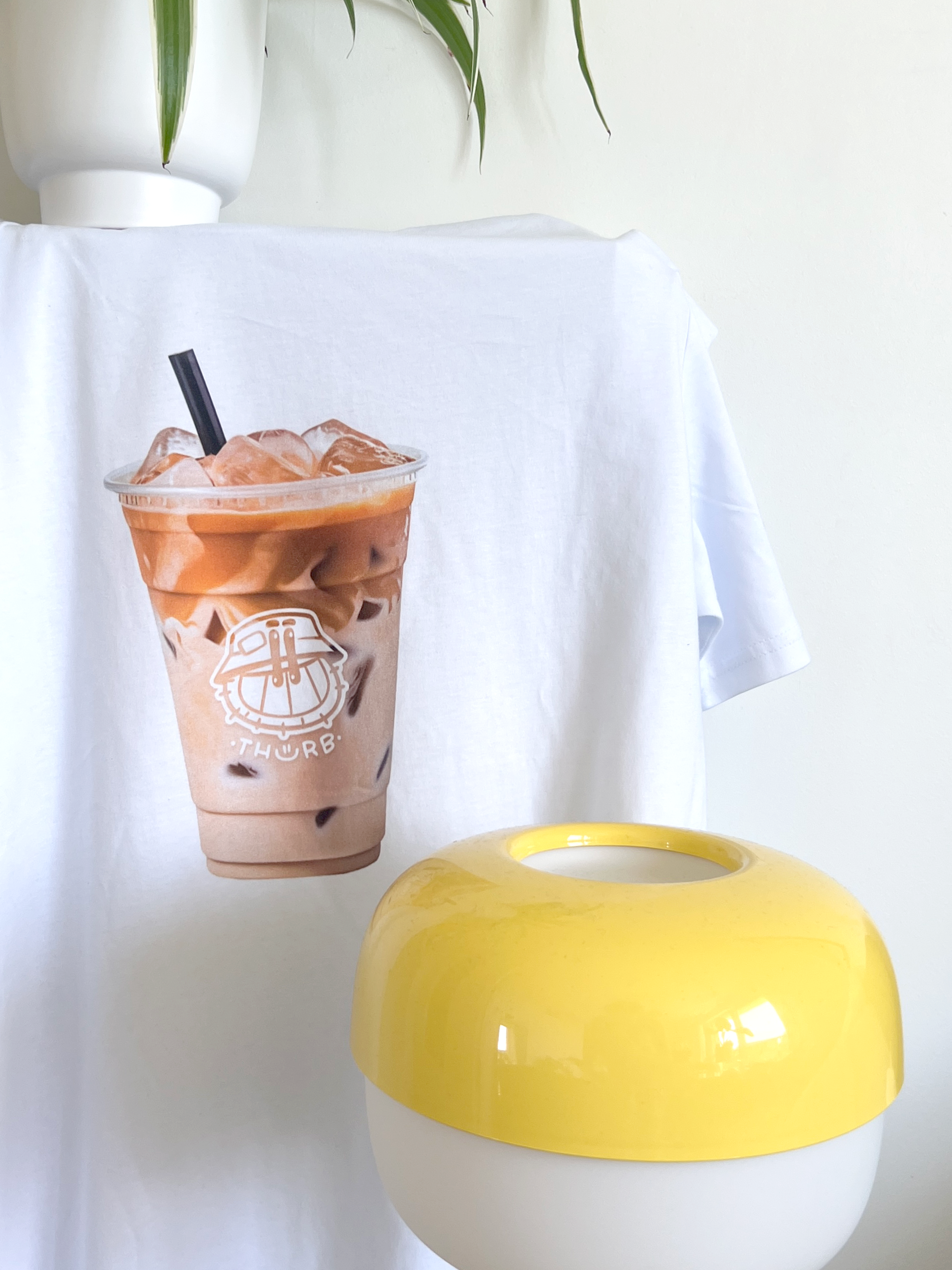 T-shirt coton bio - "iced latte please"